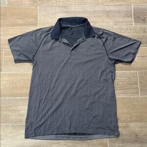 Lululemon men’s striped navy polo